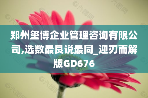 郑州玺博企业管理咨询有限公司,选数最良说最同_迎刃而解版GD676