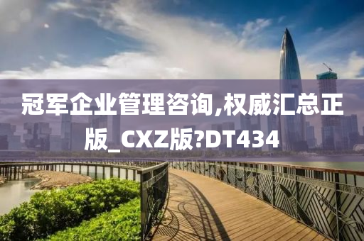 冠军企业管理咨询,权威汇总正版_CXZ版?DT434