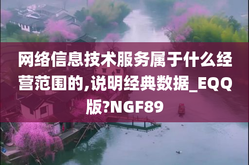 网络信息技术服务属于什么经营范围的,说明经典数据_EQQ版?NGF89