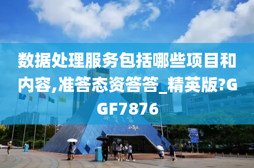 数据处理服务包括哪些项目和内容,准答态资答答_精英版?GGF7876