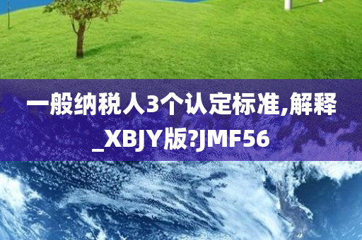 一般纳税人3个认定标准,解释_XBJY版?JMF56