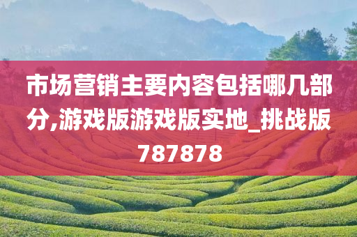 市场营销主要内容包括哪几部分,游戏版游戏版实地_挑战版787878