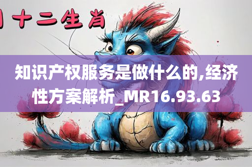 知识产权服务是做什么的,经济性方案解析_MR16.93.63