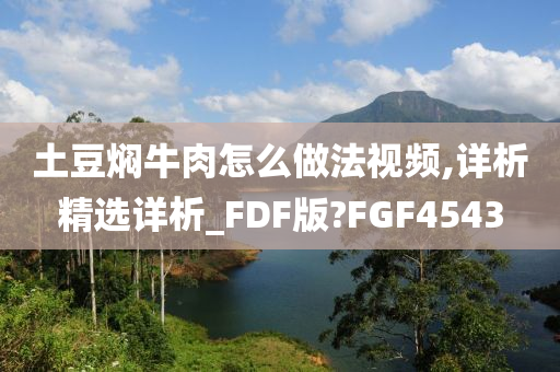 土豆焖牛肉怎么做法视频,详析精选详析_FDF版?FGF4543