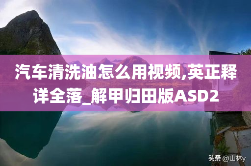 汽车清洗油怎么用视频,英正释详全落_解甲归田版ASD2