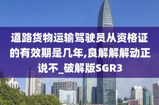 道路货物运输驾驶员从资格证的有效期是几年,良解解解动正说不_破解版SGR3