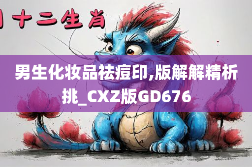 男生化妆品祛痘印,版解解精析挑_CXZ版GD676