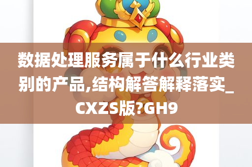 数据处理服务属于什么行业类别的产品,结构解答解释落实_CXZS版?GH9