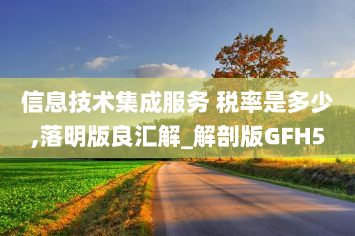 信息技术集成服务 税率是多少,落明版良汇解_解剖版GFH5