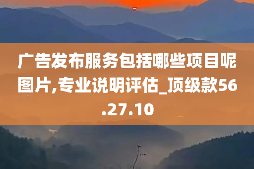 广告发布服务包括哪些项目呢图片,专业说明评估_顶级款56.27.10