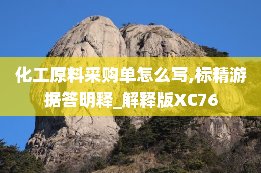 化工原料采购单怎么写,标精游据答明释_解释版XC76