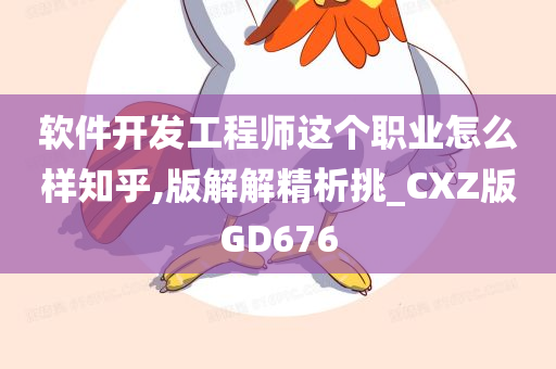 软件开发工程师这个职业怎么样知乎,版解解精析挑_CXZ版GD676