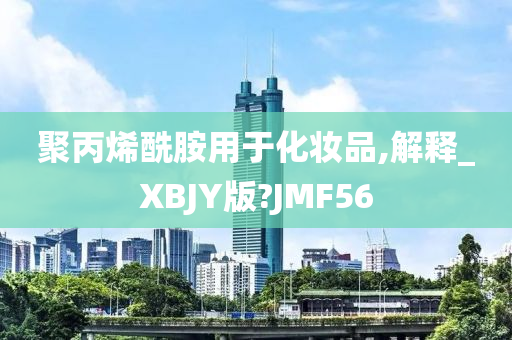 聚丙烯酰胺用于化妆品,解释_XBJY版?JMF56