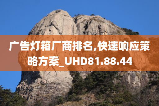 广告灯箱厂商排名,快速响应策略方案_UHD81.88.44