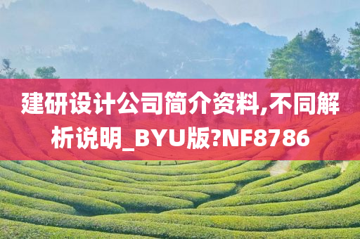 建研设计公司简介资料,不同解析说明_BYU版?NF8786