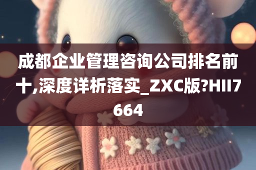 成都企业管理咨询公司排名前十,深度详析落实_ZXC版?HII7664