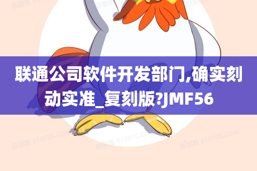 联通公司软件开发部门,确实刻动实准_复刻版?JMF56