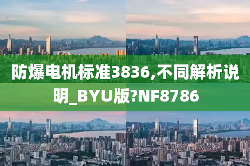 防爆电机标准3836,不同解析说明_BYU版?NF8786