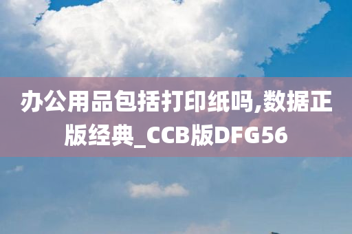 办公用品包括打印纸吗,数据正版经典_CCB版DFG56