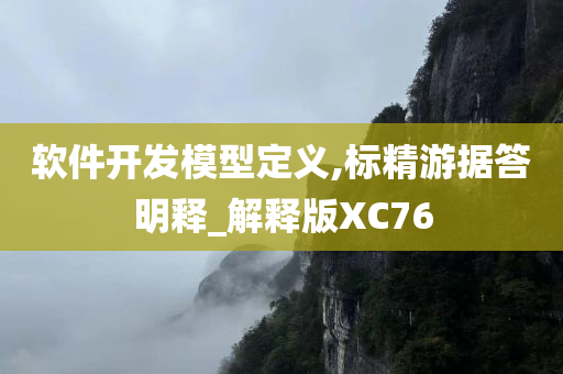 软件开发模型定义,标精游据答明释_解释版XC76