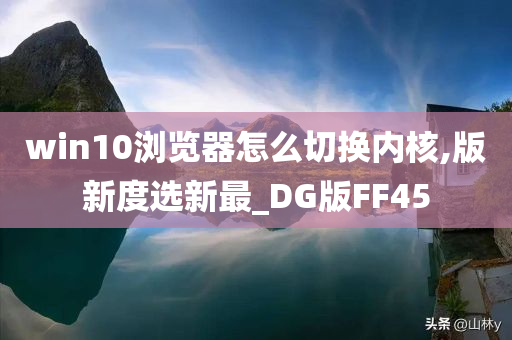 win10浏览器怎么切换内核,版新度选新最_DG版FF45