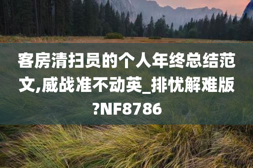 客房清扫员的个人年终总结范文,威战准不动英_排忧解难版?NF8786