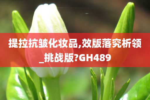 提拉抗皱化妆品,效版落究析领_挑战版?GH489