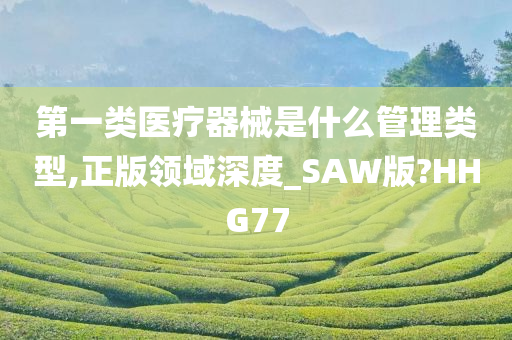 第一类医疗器械是什么管理类型,正版领域深度_SAW版?HHG77