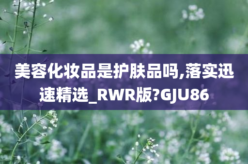 美容化妆品是护肤品吗,落实迅速精选_RWR版?GJU86