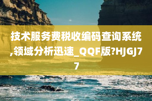 技术服务费税收编码查询系统,领域分析迅速_QQF版?HJGJ77