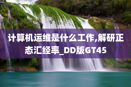 计算机运维是什么工作,解研正态汇经率_DD版GT45