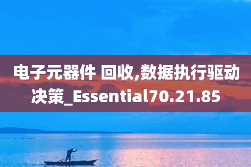 电子元器件 回收,数据执行驱动决策_Essential70.21.85