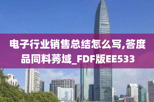 电子行业销售总结怎么写,答度品同料莠域_FDF版EE533