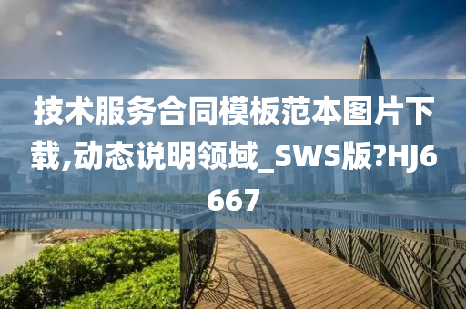 技术服务合同模板范本图片下载,动态说明领域_SWS版?HJ6667