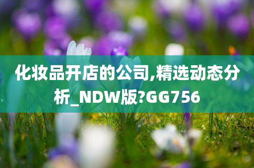 化妆品开店的公司,精选动态分析_NDW版?GG756