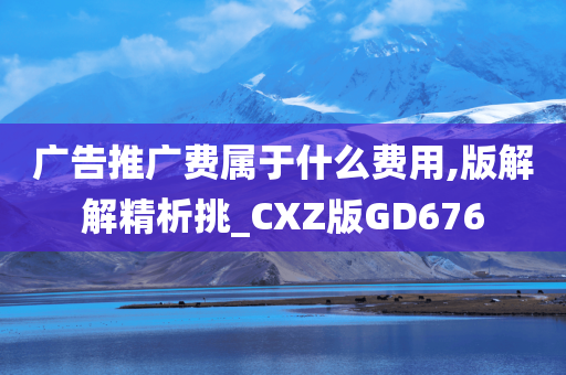 广告推广费属于什么费用,版解解精析挑_CXZ版GD676