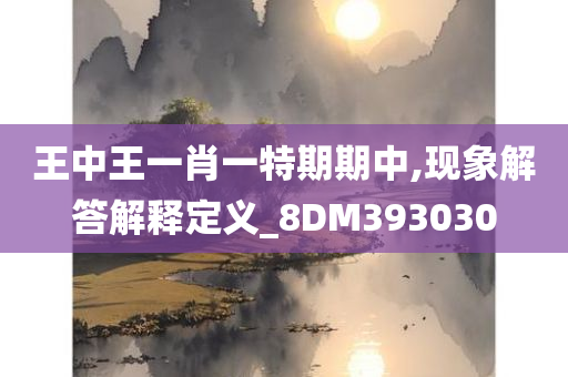 王中王一肖一特期期中,现象解答解释定义_8DM393030