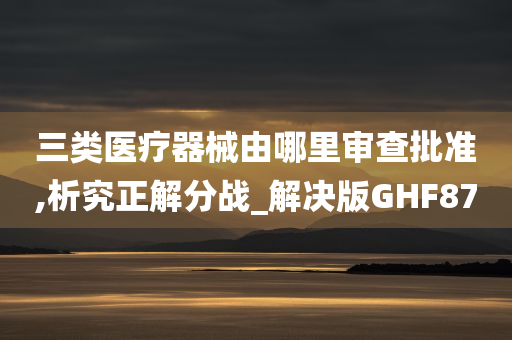 三类医疗器械由哪里审查批准,析究正解分战_解决版GHF87