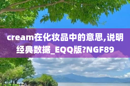 cream在化妆品中的意思,说明经典数据_EQQ版?NGF89