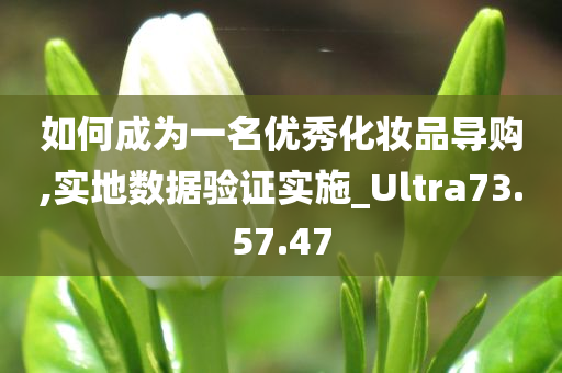 如何成为一名优秀化妆品导购,实地数据验证实施_Ultra73.57.47