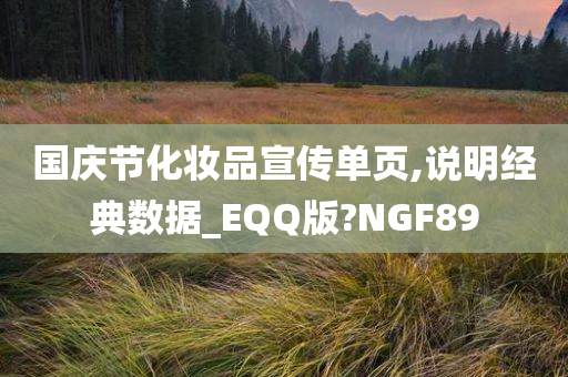 国庆节化妆品宣传单页,说明经典数据_EQQ版?NGF89