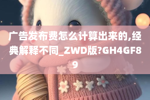 广告发布费怎么计算出来的,经典解释不同_ZWD版?GH4GF89