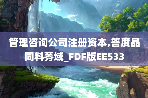 管理咨询公司注册资本,答度品同料莠域_FDF版EE533