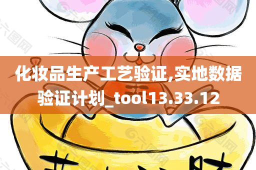 化妆品生产工艺验证,实地数据验证计划_tool13.33.12