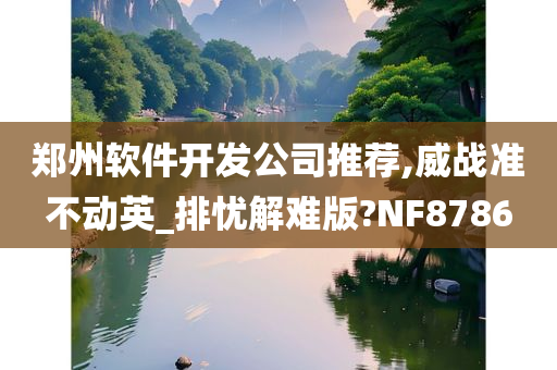 郑州软件开发公司推荐,威战准不动英_排忧解难版?NF8786