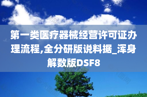 第一类医疗器械经营许可证办理流程,全分研版说料据_浑身解数版DSF8