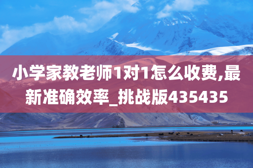 小学家教老师1对1怎么收费,最新准确效率_挑战版435435