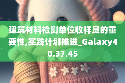 建筑材料检测单位收样员的重要性,实践计划推进_Galaxy40.37.45