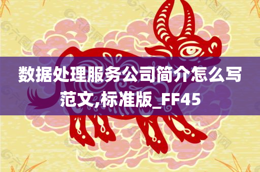 数据处理服务公司简介怎么写范文,标准版_FF45