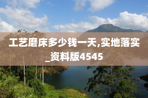 工艺磨床多少钱一天,实地落实_资料版4545